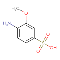 Chemical structure of 4-amino-3-methoxybenzene-1-sulfonic acid - CSSB00010591383