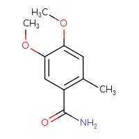 Chemical structure of 4,5-dimethoxy-2-methylbenzamide - CSSB00010285665