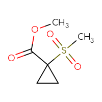 Chemical structure of methyl 1-methanesulfonylcyclopropane-1-carboxylate - CSSB00016026911