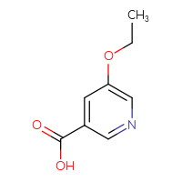 Chemical structure of 5-ethoxypyridine-3-carboxylic acid - CSSB00011935473
