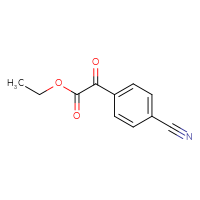 Chemical structure of ethyl 2-(4-cyanophenyl)-2-oxoacetate - CSSB00000066618