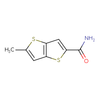 Chemical structure of 5-methylthieno[3,2-b]thiophene-2-carboxamide - CSSB00102867592