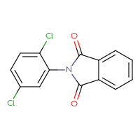 Chemical structure of 2-(2,5-dichlorophenyl)-2,3-dihydro-1H-isoindole-1,3-dione - CSSB00036982063