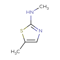Chemical structure of N,5-dimethyl-1,3-thiazol-2-amine - CSSB00011774459