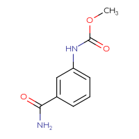Chemical structure of methyl N-(3-carbamoylphenyl)carbamate - CSSB00011256803