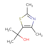 Chemical structure of 2-(2,4-dimethyl-1,3-thiazol-5-yl)propan-2-ol - CSSB00021554599