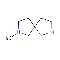 Chemical structure of 2-methyl-2,7-diazaspiro[4.4]nonane - CSSB00000734446