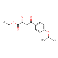 Chemical structure of ethyl 2,4-dioxo-4-[4-(propan-2-yloxy)phenyl]butanoate - CSSB00000522017