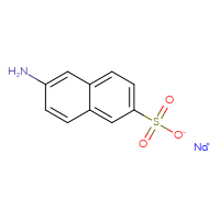 Chemical structure of sodium 6-aminonaphthalene-2-sulfonate - CSSB00011177977