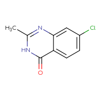Chemical structure of 7-chloro-2-methyl-3,4-dihydroquinazolin-4-one - CSSB00011386808