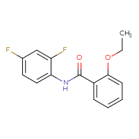 Chemical structure of N-(2,4-difluorophenyl)-2-ethoxybenzamide - CSSB00046310555