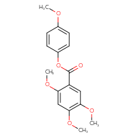 Chemical structure of 4-methoxyphenyl 2,4,5-trimethoxybenzoate - CSSB00104816531