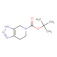 Chemical structure of tert-butyl 3H,4H,5H,6H,7H-[1,2,3]triazolo[4,5-c]pyridine-5-carboxylate - CSSB00010063355