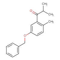Chemical structure of 1-[5-(benzyloxy)-2-methylphenyl]-2-methylpropan-1-one - CSSB20813998245