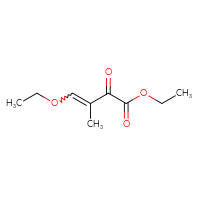 Chemical structure of ethyl 4-ethoxy-3-methyl-2-oxobut-3-enoate - CSSB00029850707