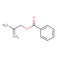 Chemical structure of 2-methylprop-2-en-1-yl benzoate - CSSB00016370403