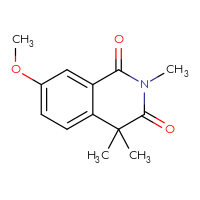 Chemical structure of 7-methoxy-2,4,4-trimethyl-1,2,3,4-tetrahydroisoquinoline-1,3-dione - CSSB00027238610