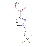 Chemical structure of methyl 1-(3,3,3-trifluoropropyl)-1H-pyrazole-3-carboxylate - CSSB00103311453
