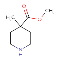 Chemical structure of methyl 4-methylpiperidine-4-carboxylate - CSSB00011812145