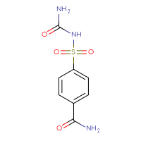 Chemical structure of 4-[(carbamoylamino)sulfonyl]benzamide - CSSB02270737957