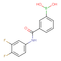 Chemical structure of {3-[(3,4-difluorophenyl)carbamoyl]phenyl}boronic acid - CSSB00020625070