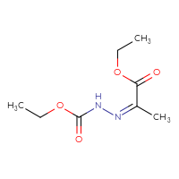 Chemical structure of ethyl (2Z)-2-{[(ethoxycarbonyl)amino]imino}propanoate - CSSB20621672765