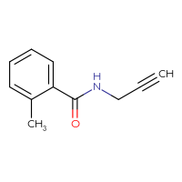 Chemical structure of 2-methyl-N-(prop-2-yn-1-yl)benzamide - CSSB00000175944