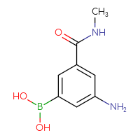 Chemical structure of [3-amino-5-(methylcarbamoyl)phenyl]boronic acid - CSSB00010380700