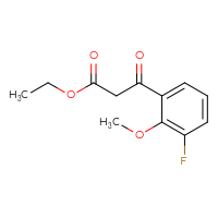 Chemical structure of ethyl 3-(3-fluoro-2-methoxyphenyl)-3-oxopropanoate - CSSB06270845803
