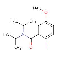 Chemical structure of 2-iodo-5-methoxy-N,N-bis(propan-2-yl)benzamide - CSSB06487698341