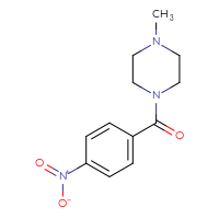 Chemical structure of 1-methyl-4-(4-nitrobenzoyl)piperazine - CSSB00000483613