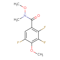 Chemical structure of 2,3,5-trifluoro-N,4-dimethoxy-N-methylbenzamide - CSSB21151594015