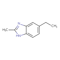 Chemical structure of 5-ethyl-2-methyl-1H-1,3-benzodiazole - CSSB00012039709