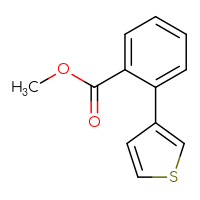 Chemical structure of methyl 2-(thiophen-3-yl)benzoate - CSSB00010164361