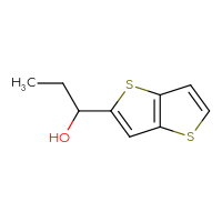 Chemical structure of 1-{thieno[3,2-b]thiophen-2-yl}propan-1-ol - CSSB00013781159