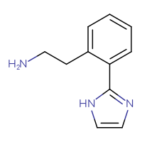 Chemical structure of 2-[2-(1H-imidazol-2-yl)phenyl]ethan-1-amine - CSSB00015782689