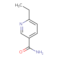 Chemical structure of 6-ethylpyridine-3-carboxamide - CSSB00000094934