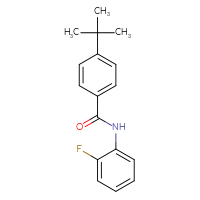 Chemical structure of 4-tert-butyl-N-(2-fluorophenyl)benzamide - CSSB00046121699