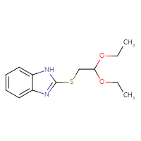 Chemical structure of 2-[(2,2-diethoxyethyl)sulfanyl]-1H-1,3-benzodiazole - CSSB00000390096