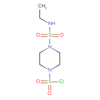Chemical structure of 4-(ethylsulfamoyl)piperazine-1-sulfonyl chloride - CSSB06654156230