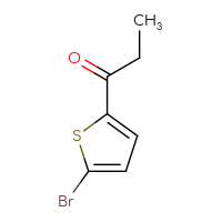 Chemical structure of 1-(5-bromothiophen-2-yl)propan-1-one - CSSB00011203577