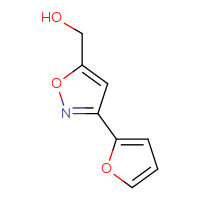 Chemical structure of [3-(furan-2-yl)-1,2-oxazol-5-yl]methanol - CSSB00009824445