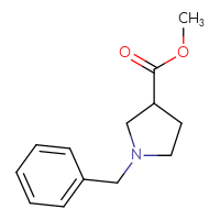 Chemical structure of methyl 1-benzylpyrrolidine-3-carboxylate - CSSB00000744954