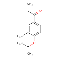 Chemical structure of 1-[3-methyl-4-(propan-2-yloxy)phenyl]propan-1-one - CSSB00010181734