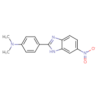 Chemical structure of N,N-dimethyl-4-(6-nitro-1H-1,3-benzodiazol-2-yl)aniline - CSSB00150707418
