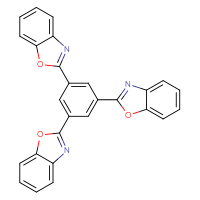 Chemical structure of 2-[3,5-bis(1,3-benzoxazol-2-yl)phenyl]-1,3-benzoxazole - CSSB00121676955