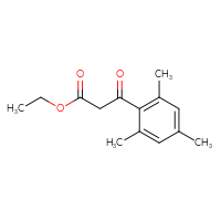 Chemical structure of ethyl 3-oxo-3-(2,4,6-trimethylphenyl)propanoate - CSSB00000313525