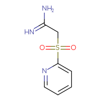 Chemical structure of 2-(pyridine-2-sulfonyl)ethanimidamide - CSSB00009849001