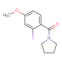 Chemical structure of 1-(2-iodo-4-methoxybenzoyl)pyrrolidine - CSSB01995055501