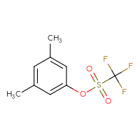 Chemical structure of 3,5-dimethylphenyl trifluoromethanesulfonate - CSSB00033917780